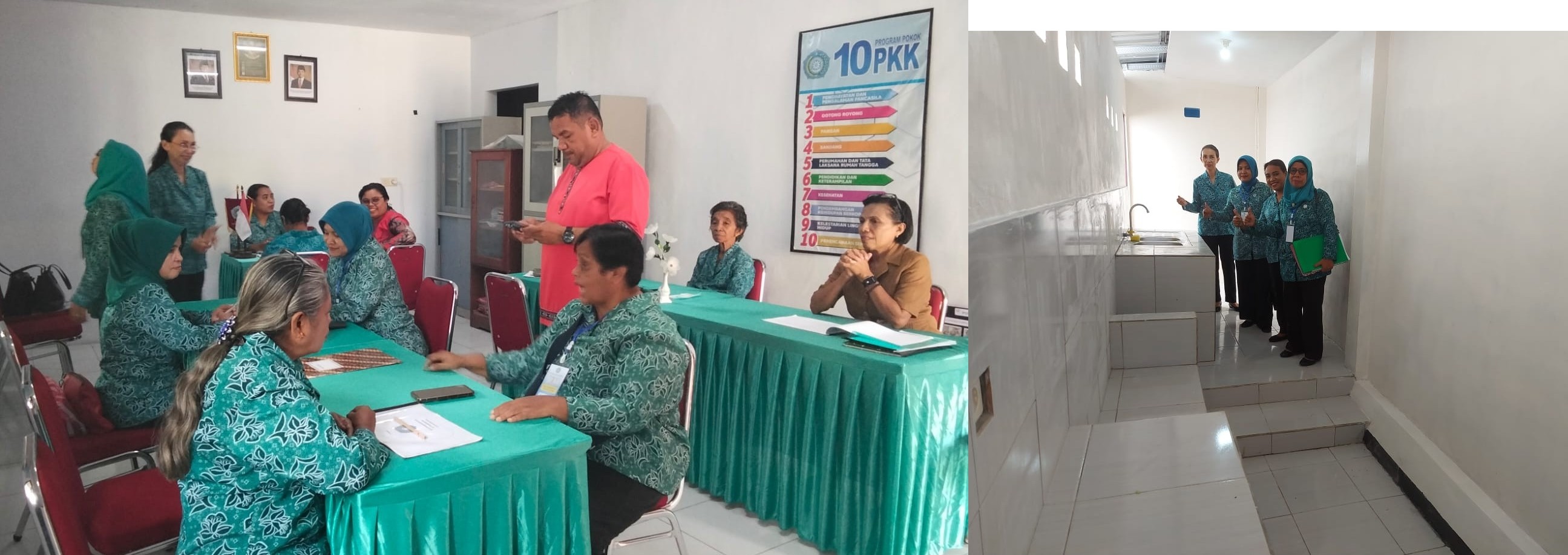 Penilaian 10 Program Pokok PKK Desa Hunuth oleh Tim Juri Kecamatan